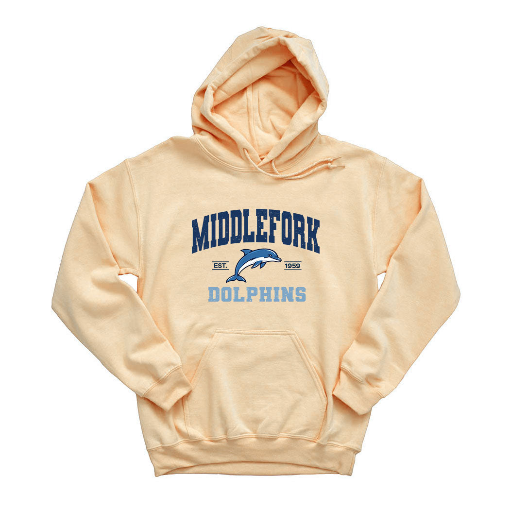 Varsity Dolphins Middlefork ~ Hoodie ~ Middlefork Elementary School