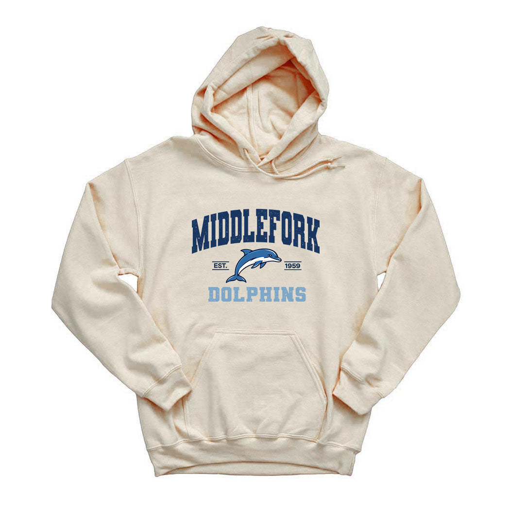 Varsity Dolphins Middlefork ~ Hoodie ~ Middlefork Elementary School