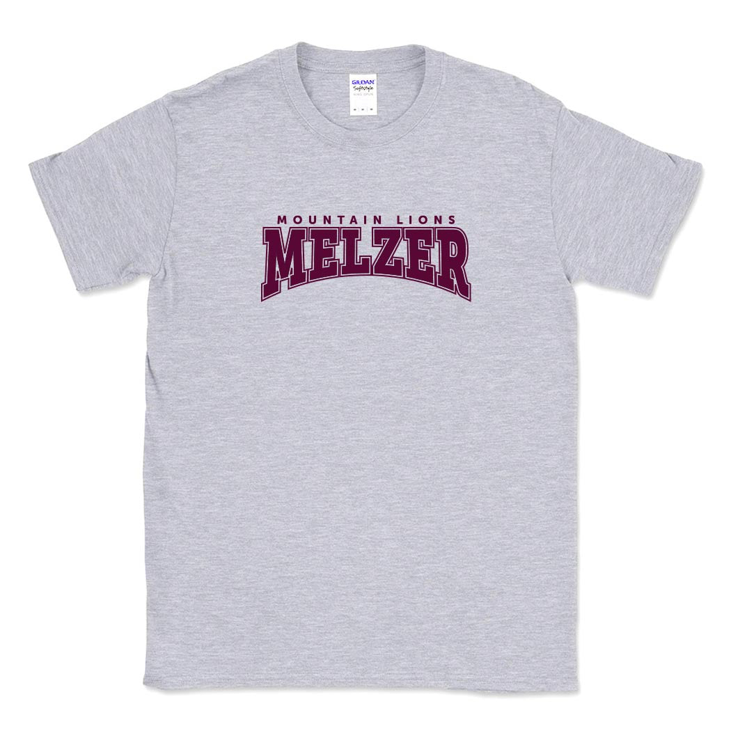 Varsity Mountain Lions ~ Cotton T-Shirt ~ Melzer Elementary School