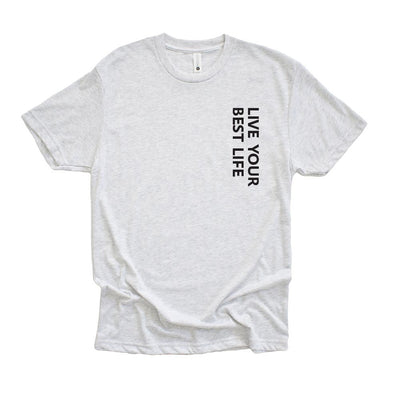 LIVE YOUR BEST LIFE VERTICAL TRIBLEND TEE ~ BEST LIFE ~ youth, women's & unisex ~ classic fit