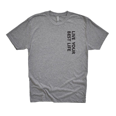 LIVE YOUR BEST LIFE VERTICAL TRIBLEND TEE ~ BEST LIFE ~ youth, women's & unisex ~ classic fit