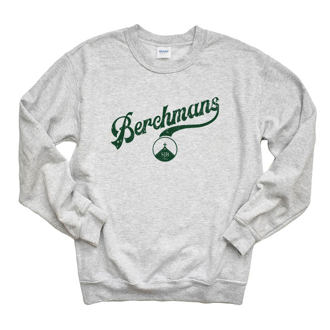 Vintage Script Berchmans ~ Crewneck Sweatshirt ~ St. John Berchmans
