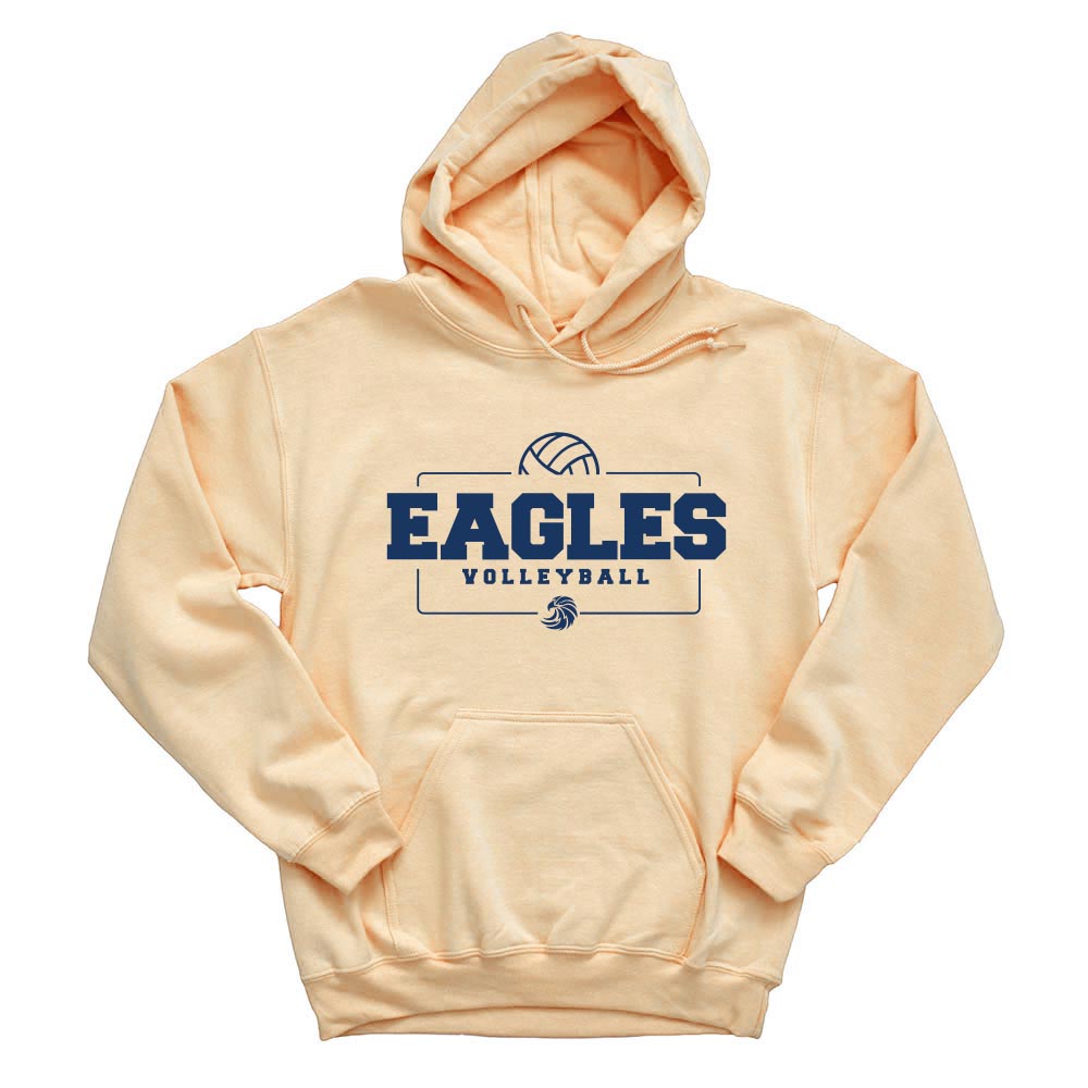 VOLLEYBALL HOODIE ~  SUNSET RIDGE ~ youth and adult ~ classic unisex fit