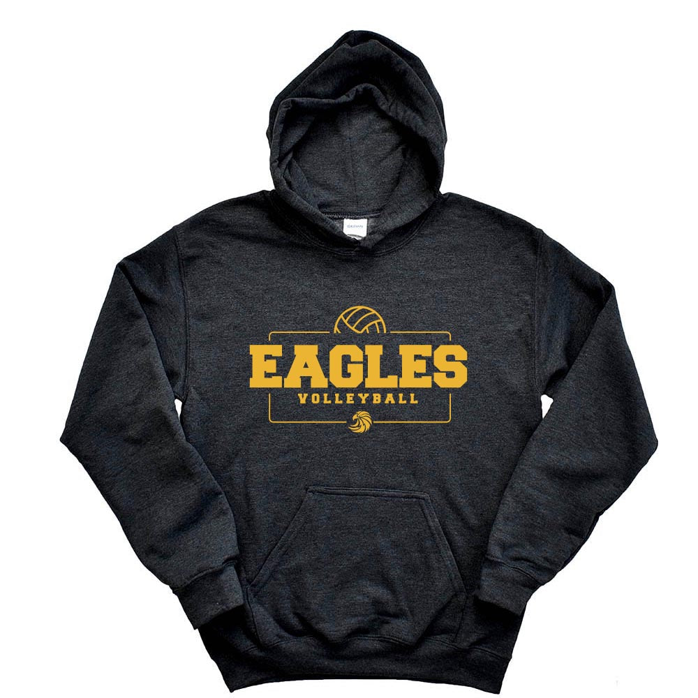 VOLLEYBALL HOODIE ~  SUNSET RIDGE SCHOOL ~ youth & adult ~ classic unisex fit