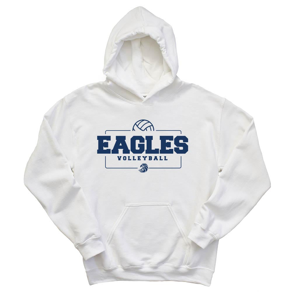 VOLLEYBALL HOODIE ~  SUNSET RIDGE SCHOOL ~ youth & adult ~ classic unisex fit