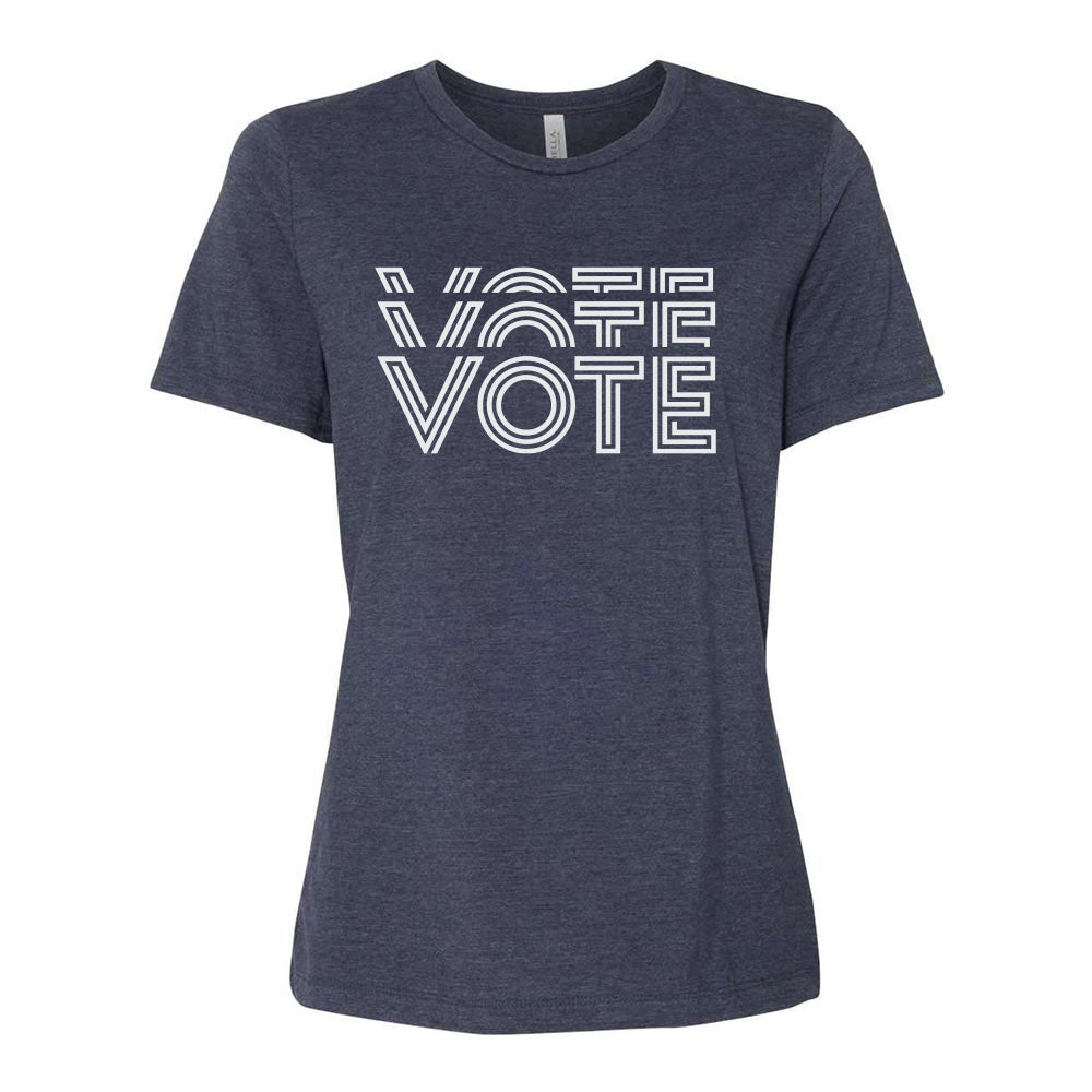 Vote Deco ~ Women's Relaxed Jersey T-Shirt ~ LWV of Wilmette
