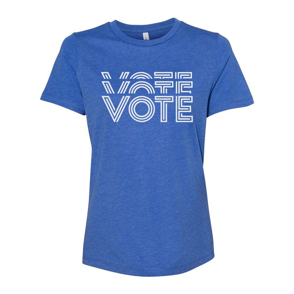 Vote Deco ~ Women's Relaxed Jersey T-Shirt ~ LWV of Wilmette