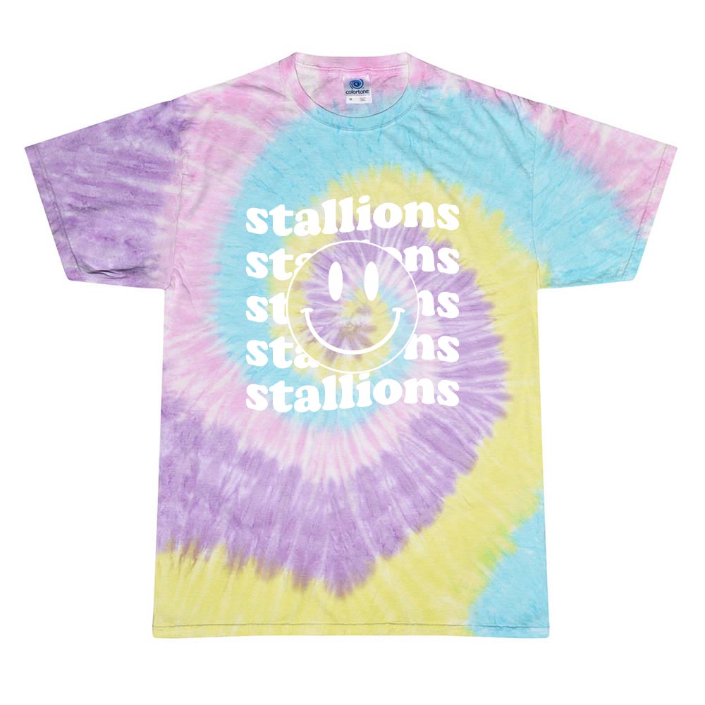 WAVY SMILEY TIE DIE TEE ~ NETTELHORST SCHOOL ~ toddler, youth, & adult ~ classic unisex fit