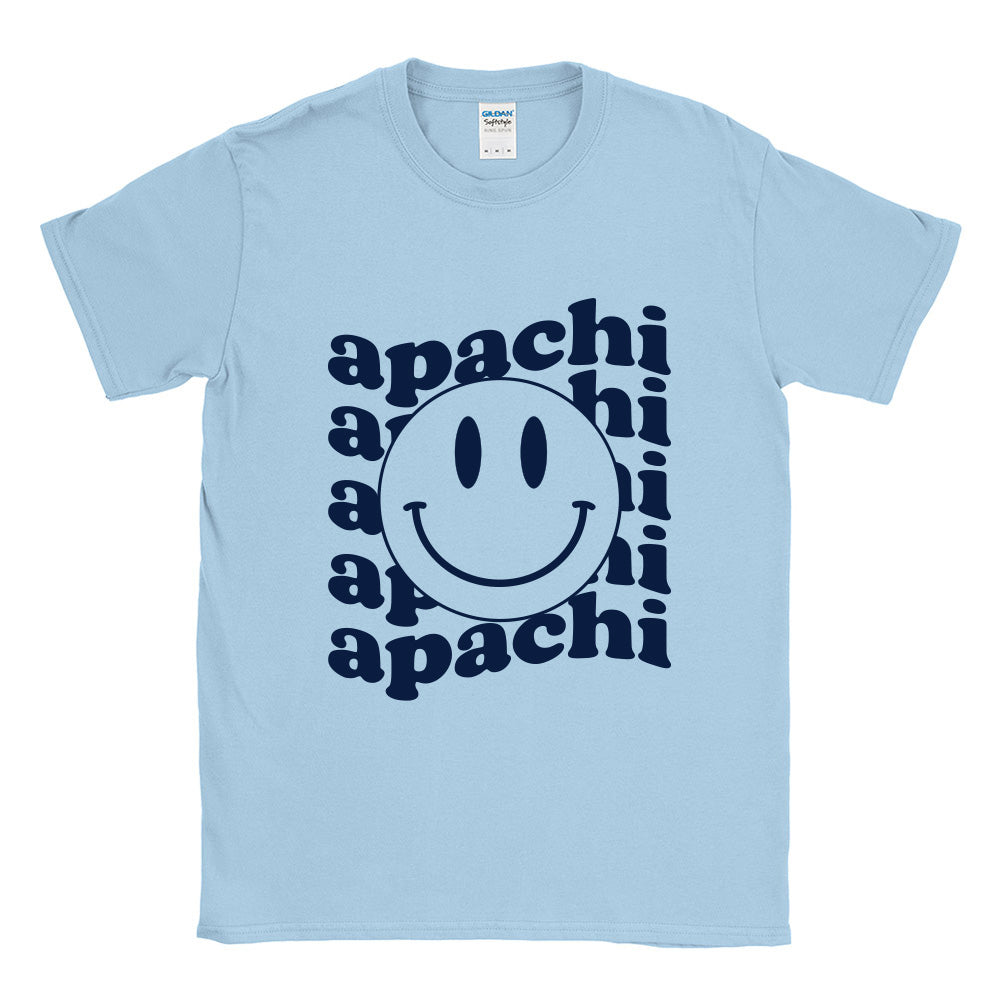 WAVY SMILEY TEE ~ APACHI DAY CAMP ~ youth ~ classic unisex fit
