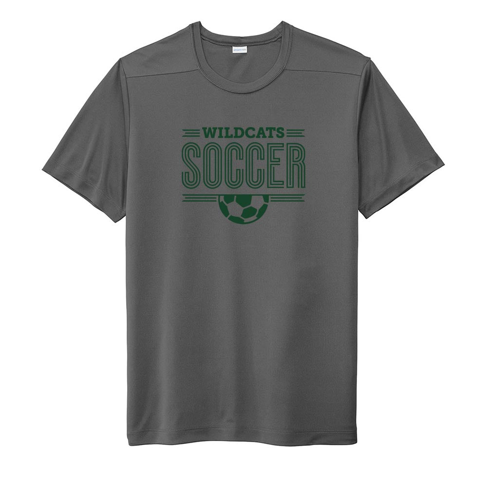 Wildcats Soccer ~ Performance Tee ~ Wood Oaks Junior High Athletics