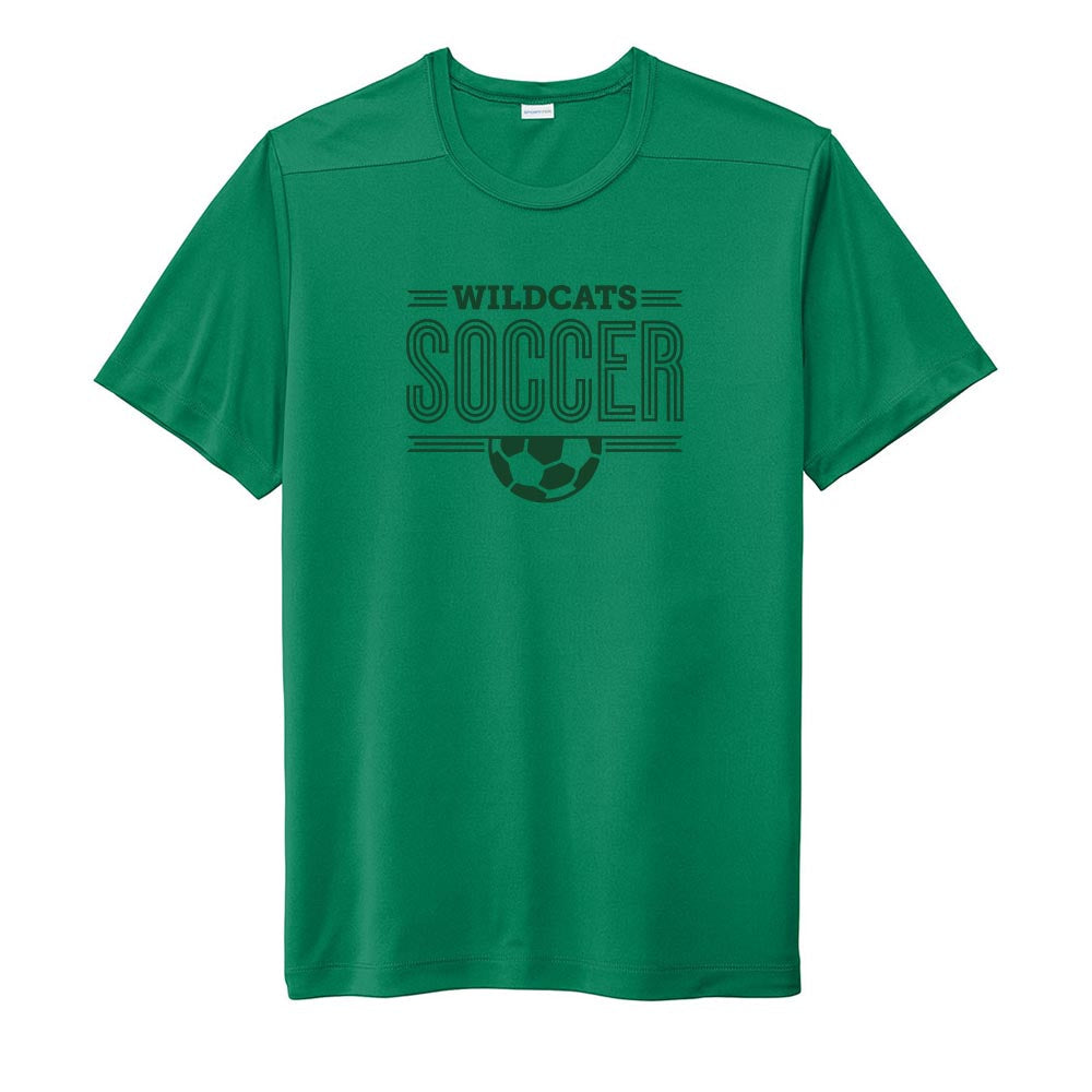 Wildcats Soccer ~ Performance Tee ~ Wood Oaks Junior High Athletics