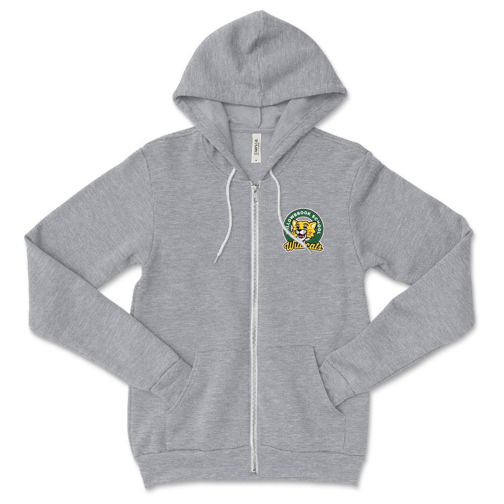 WILLOWBROOK BADGE ZIP HOODIE ~ WILLOWBROOK ELEMENTARY ~ youth & adult ~ classic unisex fit