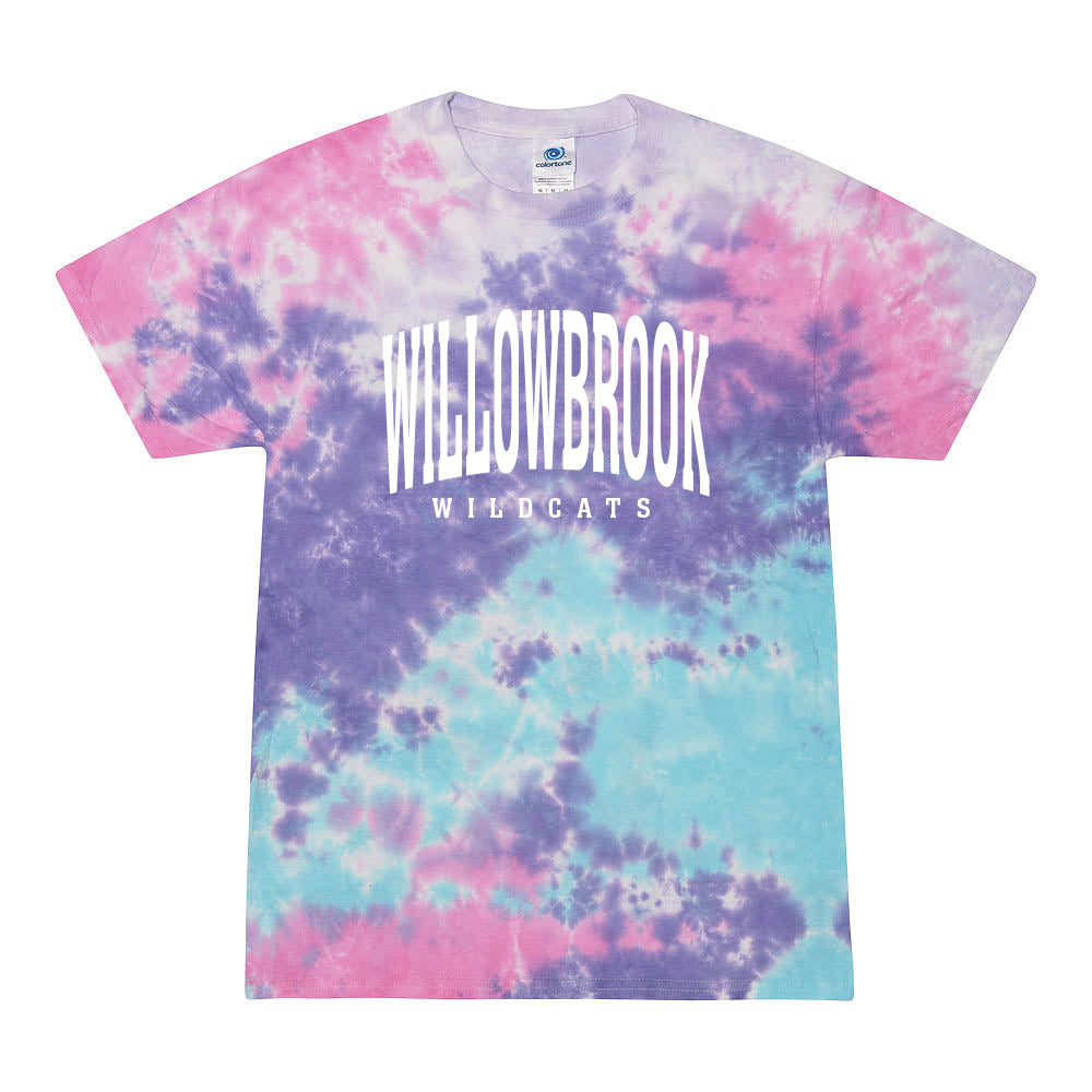 EXTENDED ARC TIE DYE TEE ~ WILLOWBROOK ELEMENTARY ~ youth & adult ~ classic unisex fit