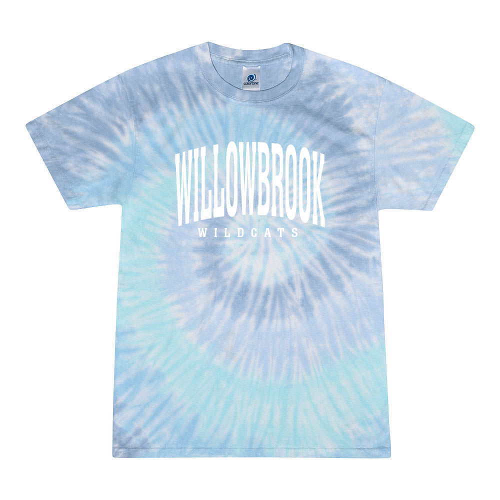 EXTENDED ARC TIE DYE TEE ~ WILLOWBROOK ELEMENTARY ~ youth & adult ~ classic unisex fit