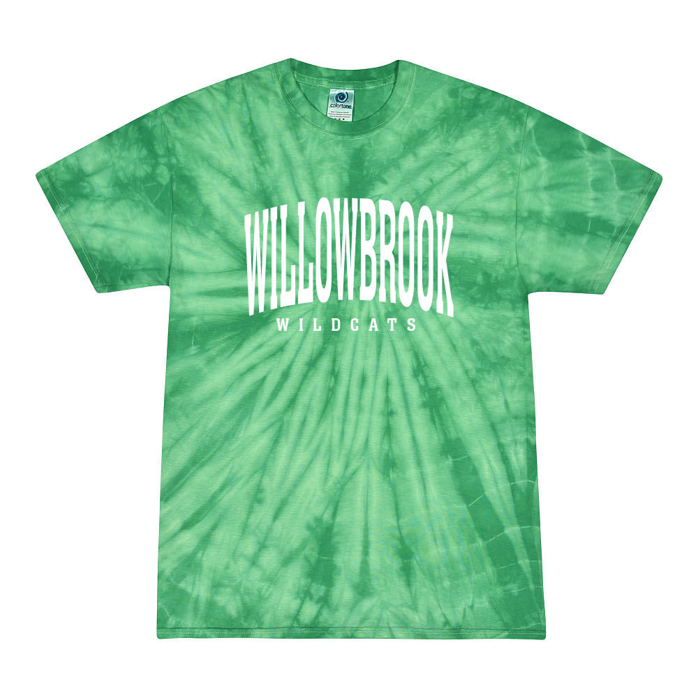 EXTENDED ARC TIE DYE TEE ~ WILLOWBROOK ELEMENTARY ~ youth & adult ~ classic unisex fit