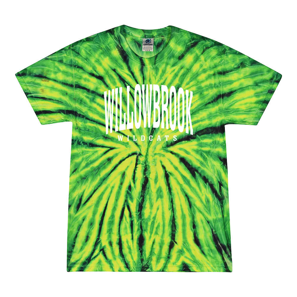 EXTENDED ARC TIE DYE TEE ~ WILLOWBROOK ELEMENTARY ~ youth & adult ~ classic unisex fit