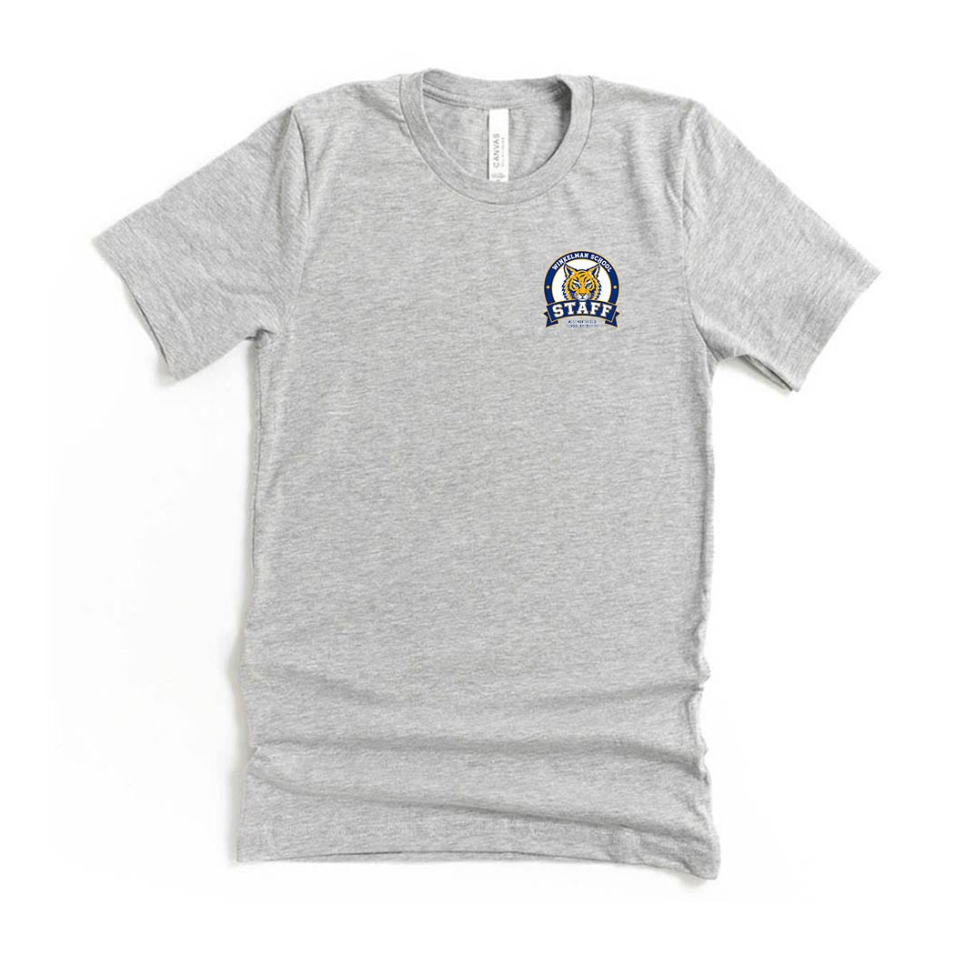 Winkelman Staff Badge ~ Jersey T-Shirt ~ Winkelman Elementary School Staff-athletic heather