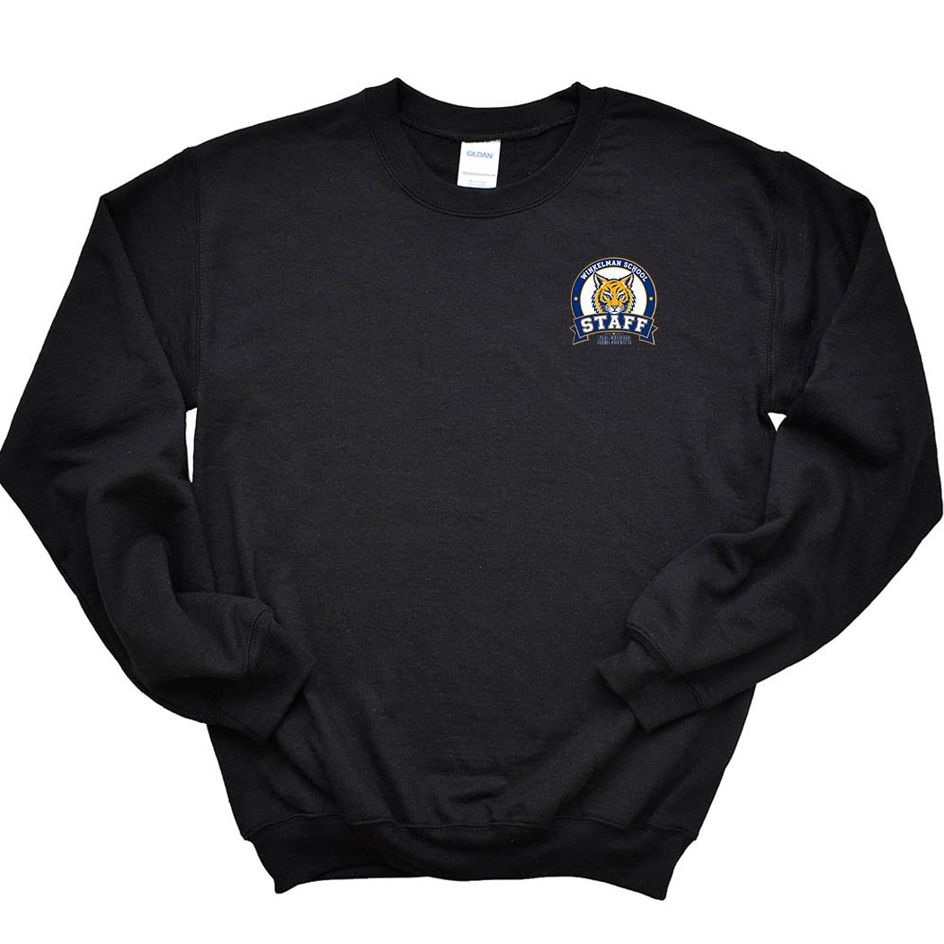 Winkelman Staff Badge ~ Crewneck Sweatshirt ~ Winkelman Elementary School Staff-black