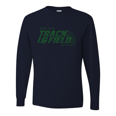 Track & Field ~ Long Sleeve 50/50 T-Shirt ~ Wood Oaks Athletics
