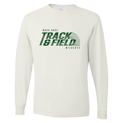 Track & Field ~ Long Sleeve 50/50 T-Shirt ~ Wood Oaks Athletics