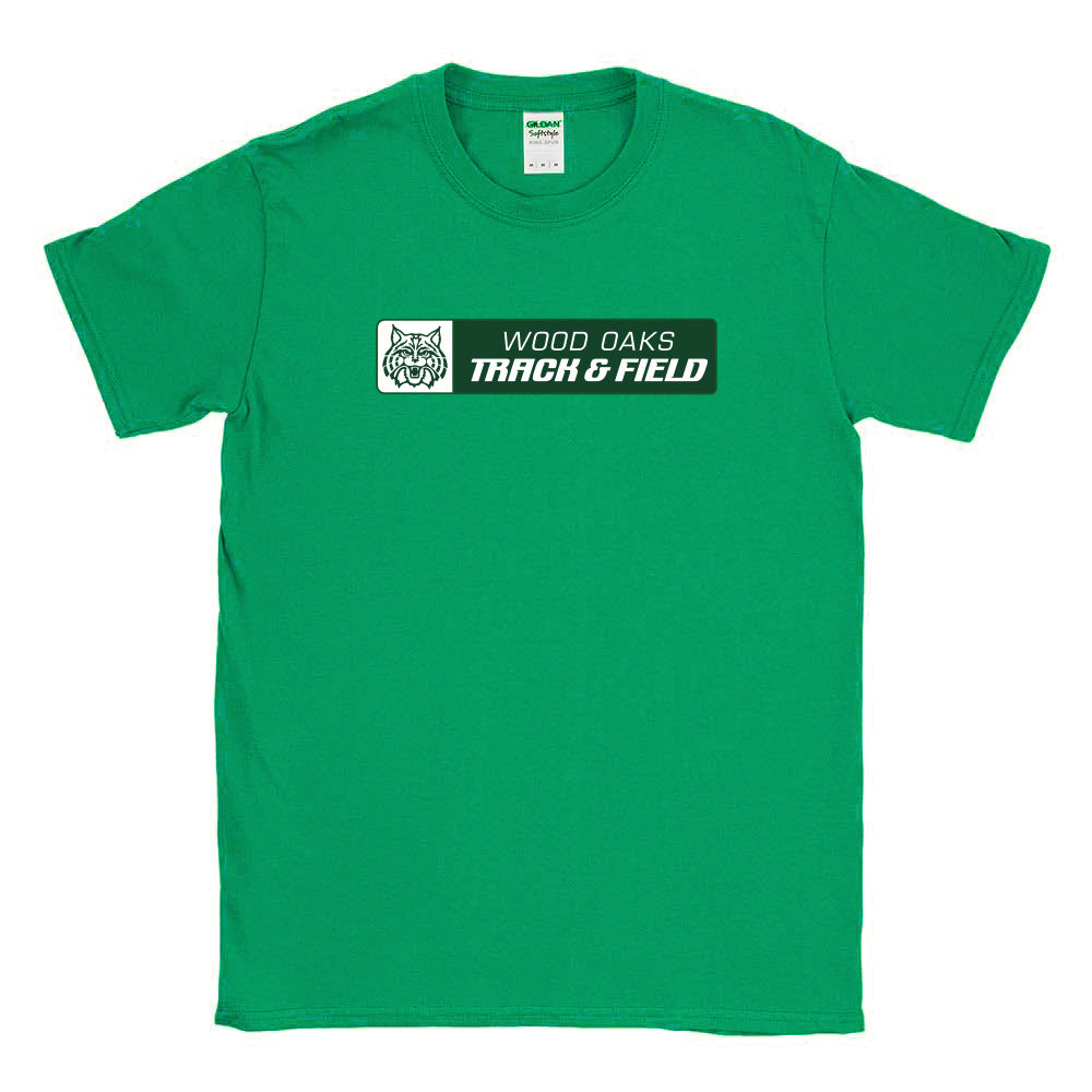 Track & Field Mascot ~ Cotton T-Shirt ~ Wood Oaks Athletics