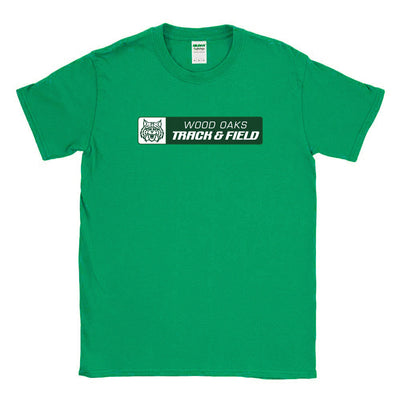Track & Field Mascot ~ Cotton T-Shirt ~ Wood Oaks Athletics