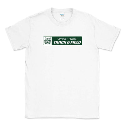 Track & Field Mascot ~ Cotton T-Shirt ~ Wood Oaks Athletics