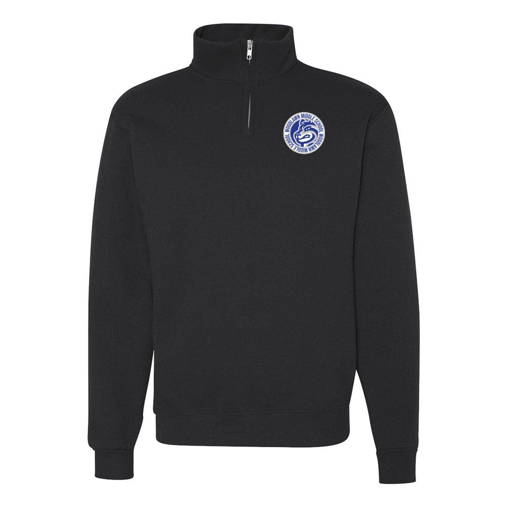 Woodlawn Badge ~ Quarter-Zip Sweatshirt ~ Woodlawn Middle School