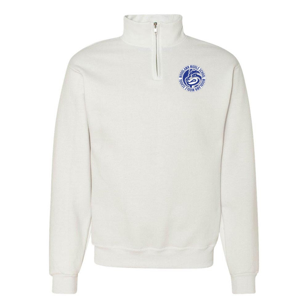 Woodlawn Badge ~ Quarter-Zip Sweatshirt ~ Woodlawn Middle School