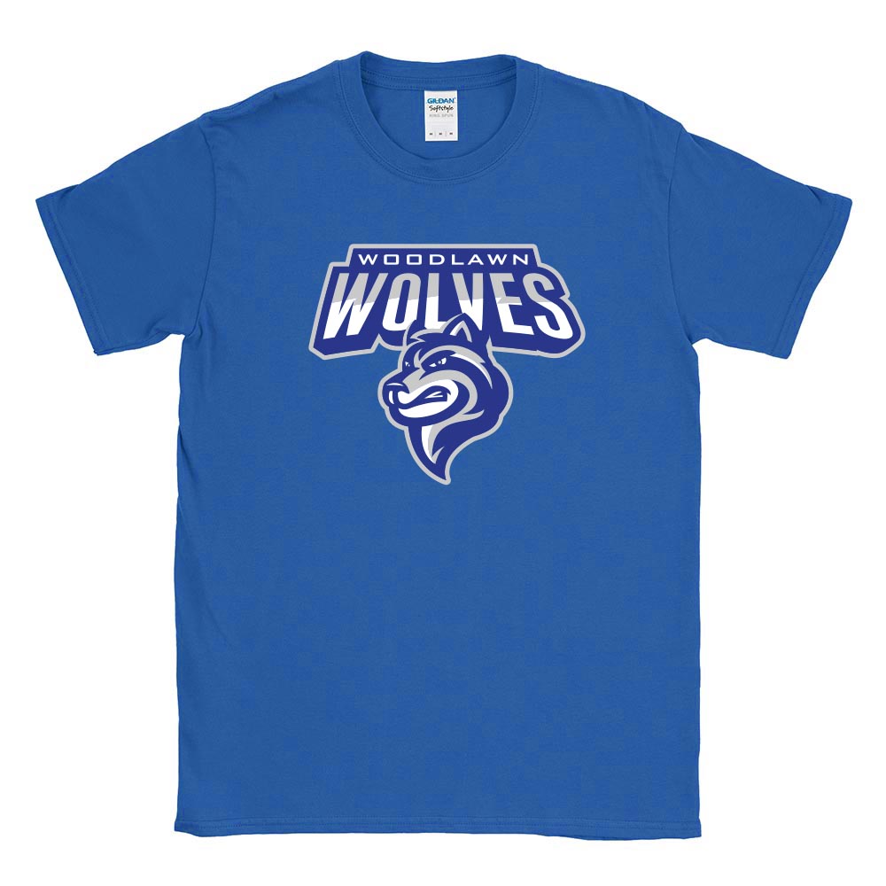 Woodlawn Wolves ~ Cotton T-Shirt ~ Woodlawn Middle School