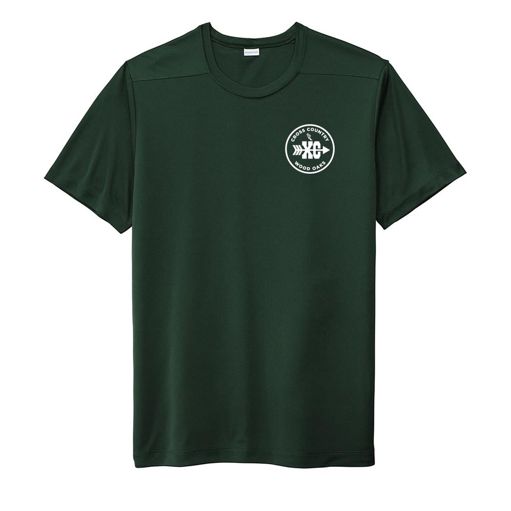 XC Badge ~ Performance Tee ~ Wood Oaks Junior High Athletics