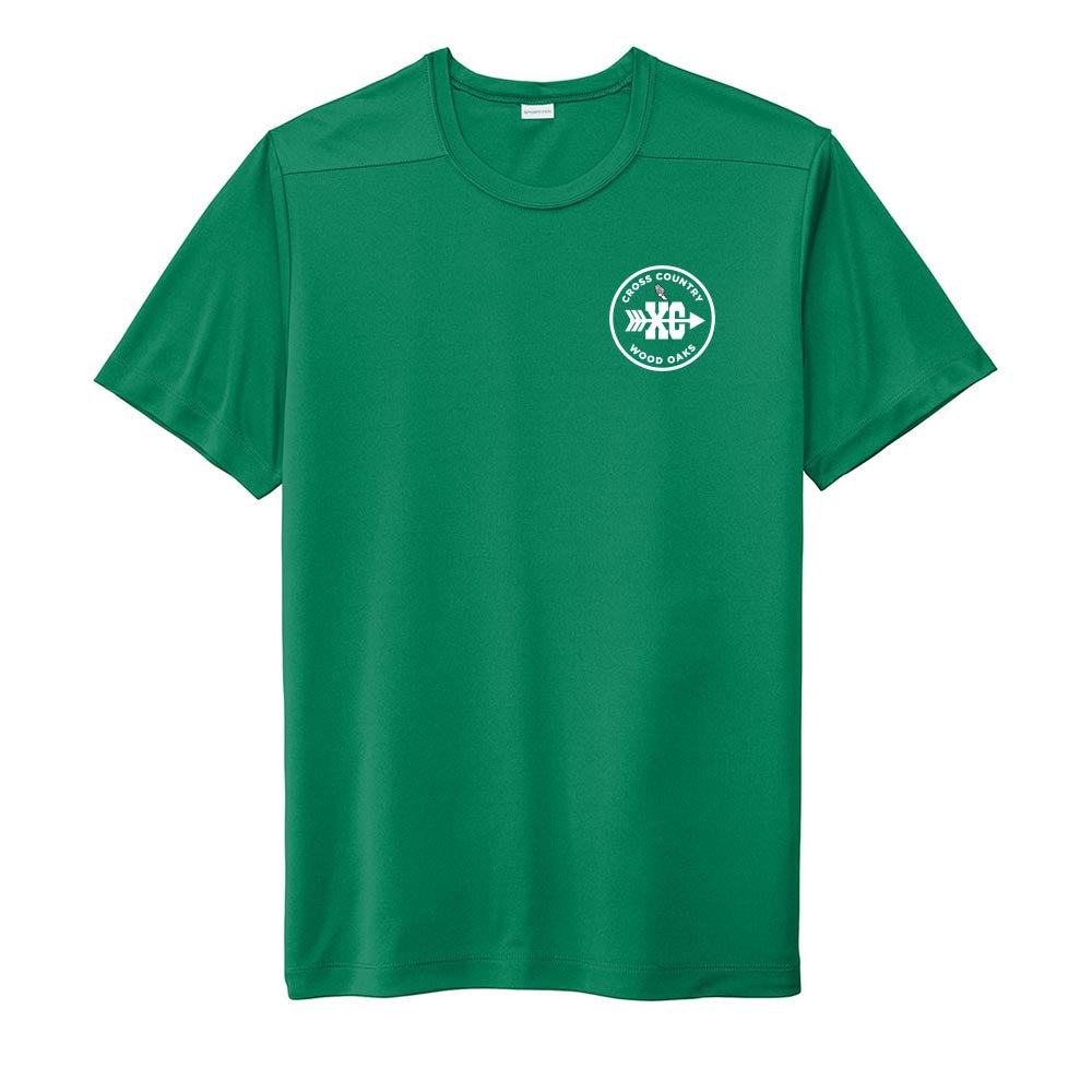 XC Badge ~ Performance Tee ~ Wood Oaks Junior High Athletics