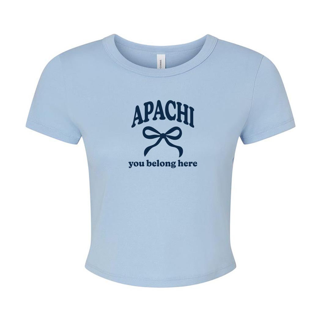 You Belong Here ~ Micro Rib Baby T-Shirt ~ Apachi Day Camp