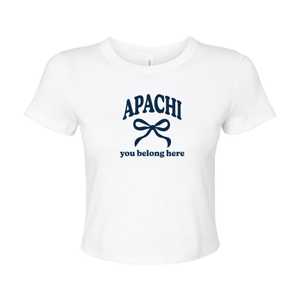 You Belong Here ~ Micro Rib Baby T-Shirt ~ Apachi Day Camp