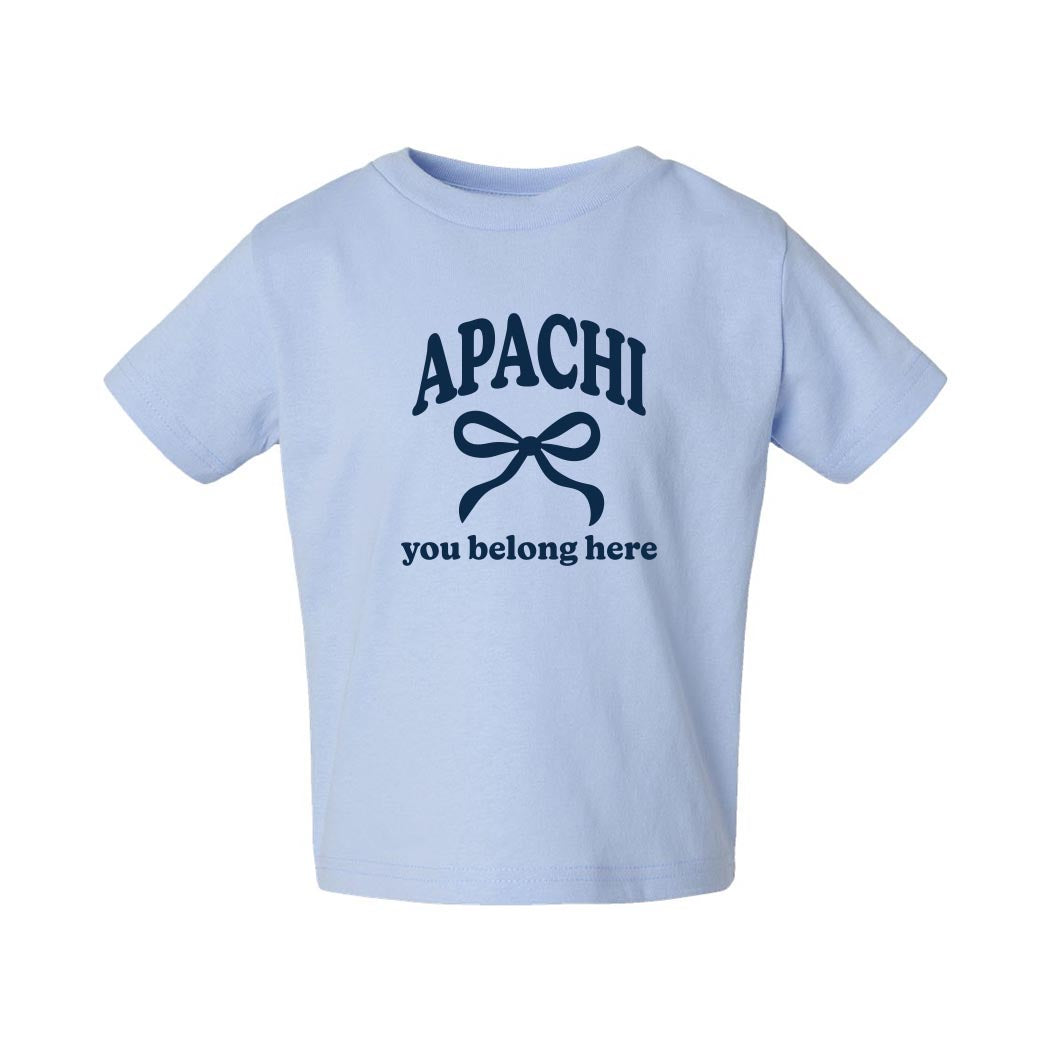 You Belong Here ~ Toddler Jersey T-Shirt ~ Apachi Day Camp