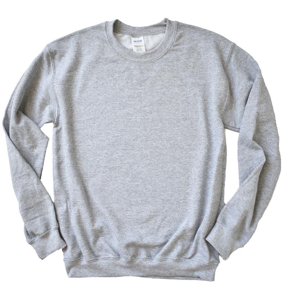 Custom New Trier High School Spirit Wear unisex sweatshirt classic fit sport grey