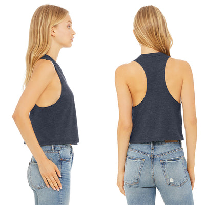 Custom Racerback Crop Tank ~ Best Life