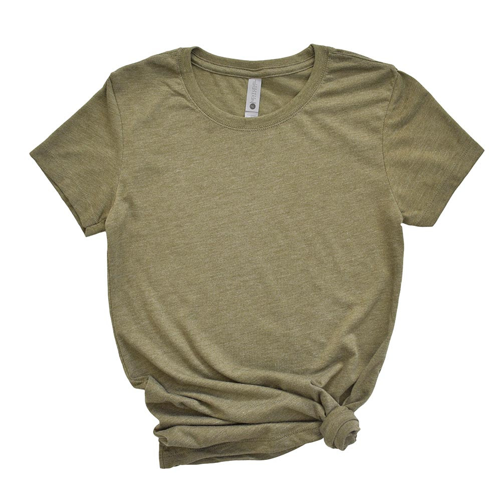 WOOD OAKS NEXT LEVEL WOMEN'S TRIBLEND TEE slim fit - humanKIND shop with a purpose