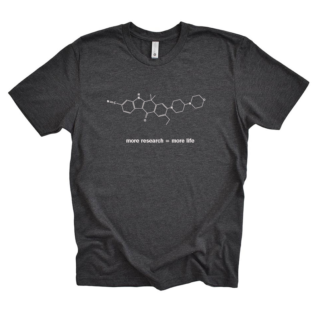 ALECTINIB MOLECULE - MORE RESEARCH MORE LIFE  unisex triblend tee   classic fit - humanKIND