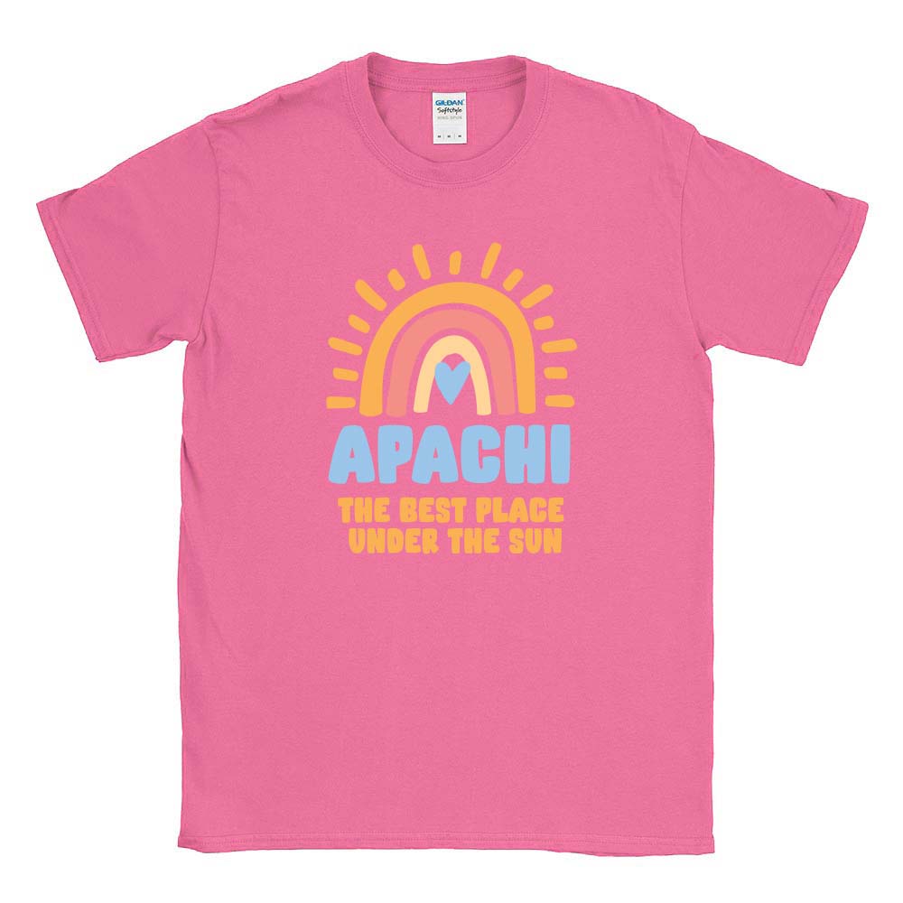 BEST PLACE UNDER THE SUN TEE ~ APACHI DAY CAMP ~ adult ~ classic fit