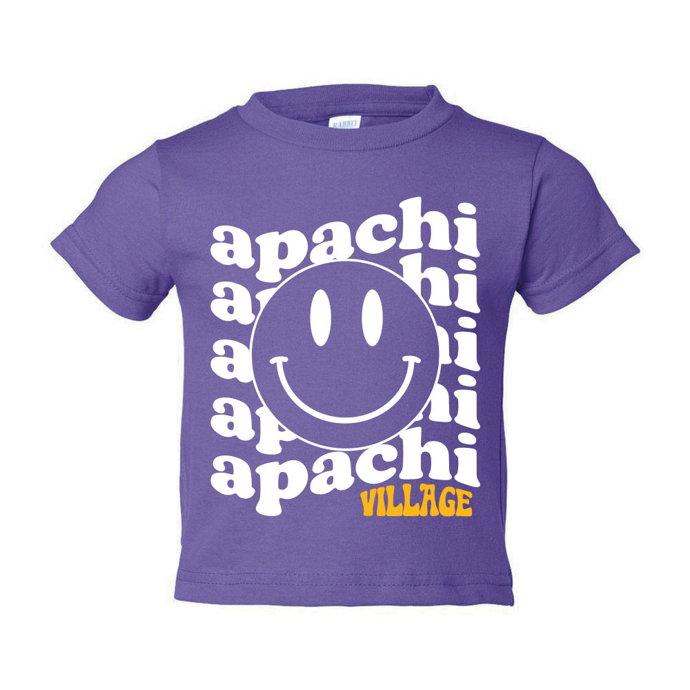 WAVY SMILEY TEE ~ APACHI VILLAGE ~ toddler & youth ~ classic unisex fit