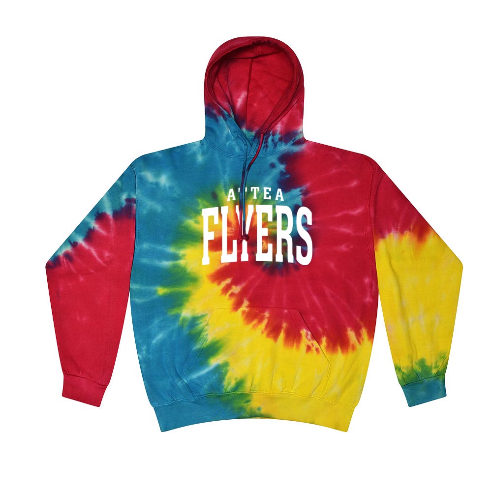 ATTEA FLYERS ARC TIE DYE HOODIE ~ ATTEA MIDDLE SCHOOL ~ youth and adult ~ classic unisex fit