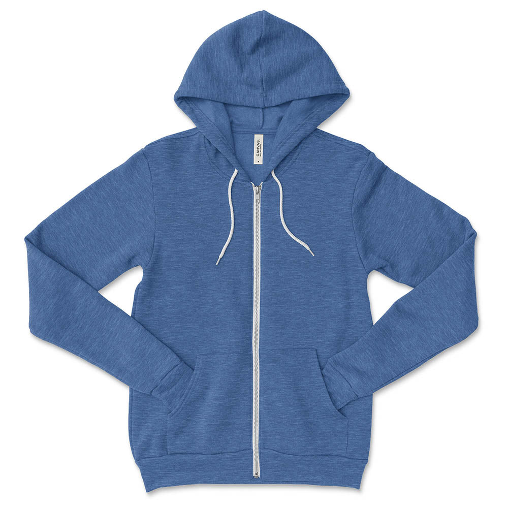 CUSTOM ZIP HOODIE CARUSO MIDDLE SCHOOL youth and adult classic fit