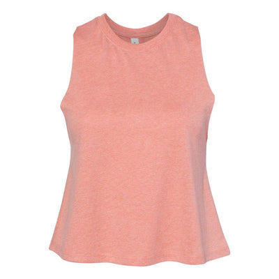 CUSTOM BEST LIFE  RACERBACK CROP TANK Bella+Canvas women's classic fit