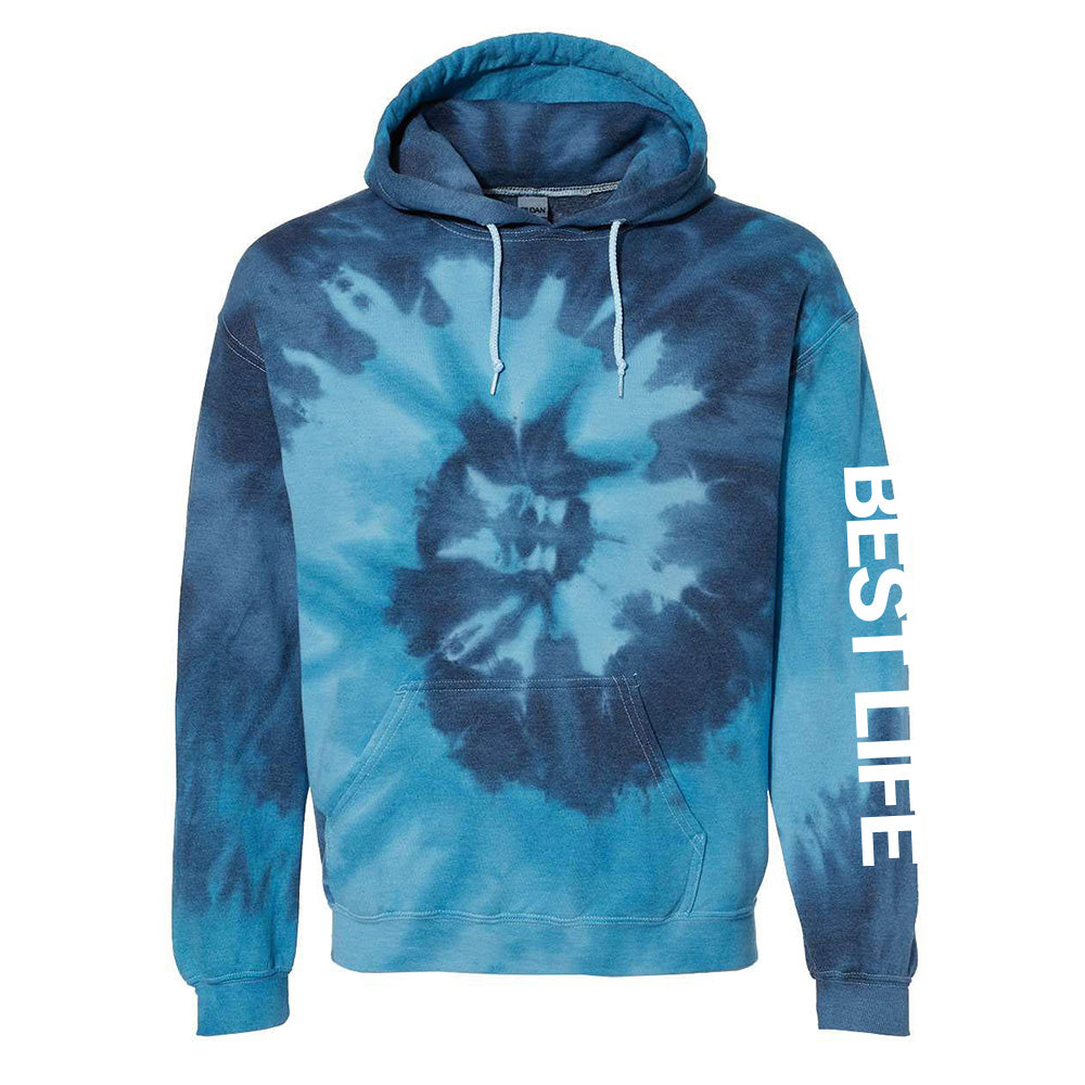 BEST LIFE TIE DYE HOODIE  adult  classic fit - humanKIND