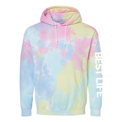 BEST LIFE TIE DYE HOODIE  adult  classic fit - humanKIND
