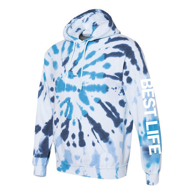 BEST LIFE TIE DYE HOODIE  adult  classic fit - humanKIND