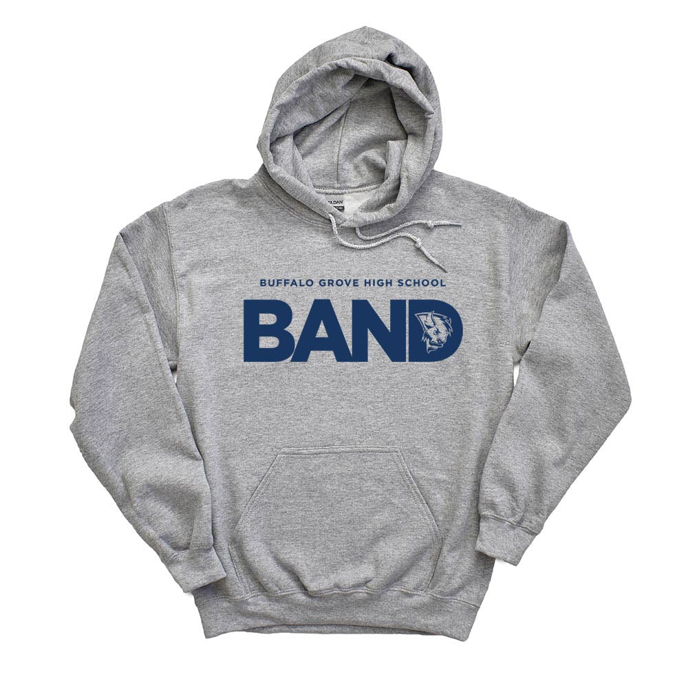 BAND MASCOT HOODIE ~ BUFFALO GROVE HIGH SCHOOL BANDS ~youth and adult ~ classic unisex fit