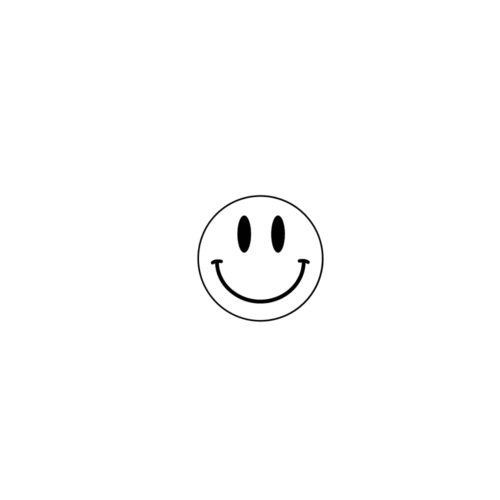 DESIGN: BLACK SMILEY FACE