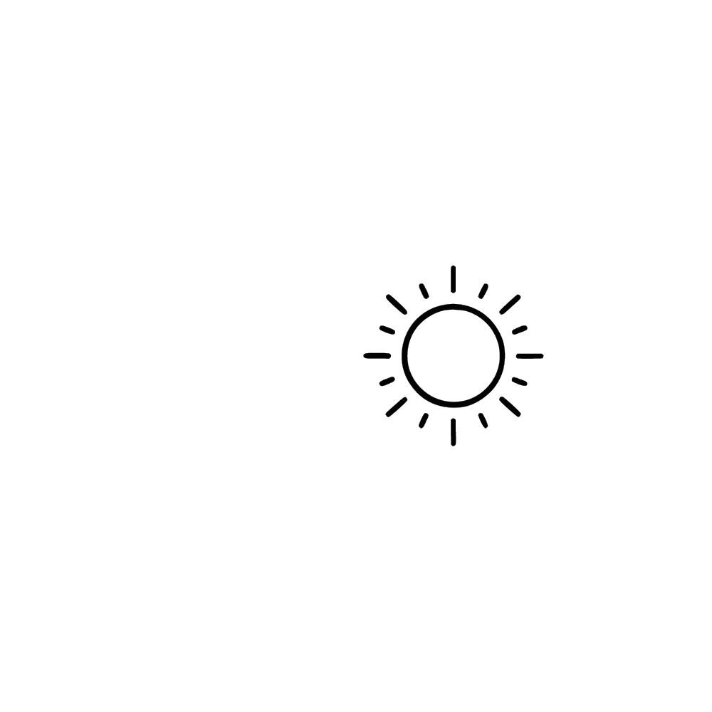 DESIGN: BLACK SUN OUTLINE